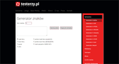 Desktop Screenshot of generator-hasel.testerzy.pl