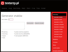 Tablet Screenshot of generator-hasel.testerzy.pl