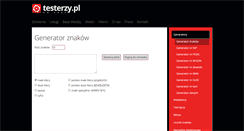 Desktop Screenshot of narzedzia.testerzy.pl