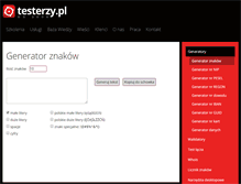 Tablet Screenshot of narzedzia.testerzy.pl